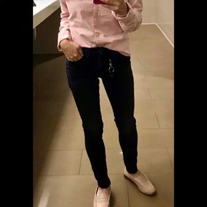 “SOLD” Hudson dark blue skinny denim